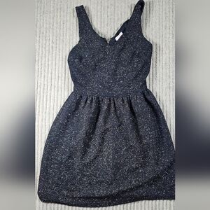 NWT LOVE ADY Black Gold Metallic Sparkle Cocktail Dress Size S Stretch